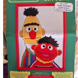 Bert & Erie Counted Cross stitch